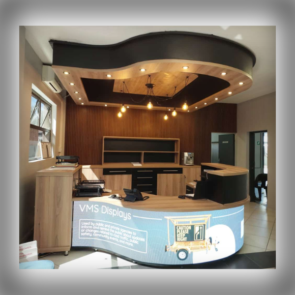 Polycomp’s Curved Reception Counter