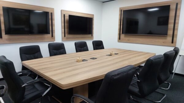 Vision Activ's Barrel-Shaped Boardroom Table