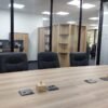 Vision Activ's Barrel-Shaped Boardroom Table